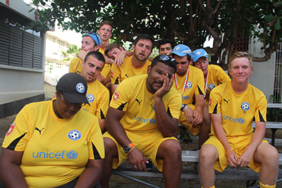 Football Holiday Camp 2013 - the (tired) coaching team